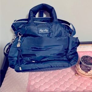 Itzy ritzy blue cloud convertible diaper bag